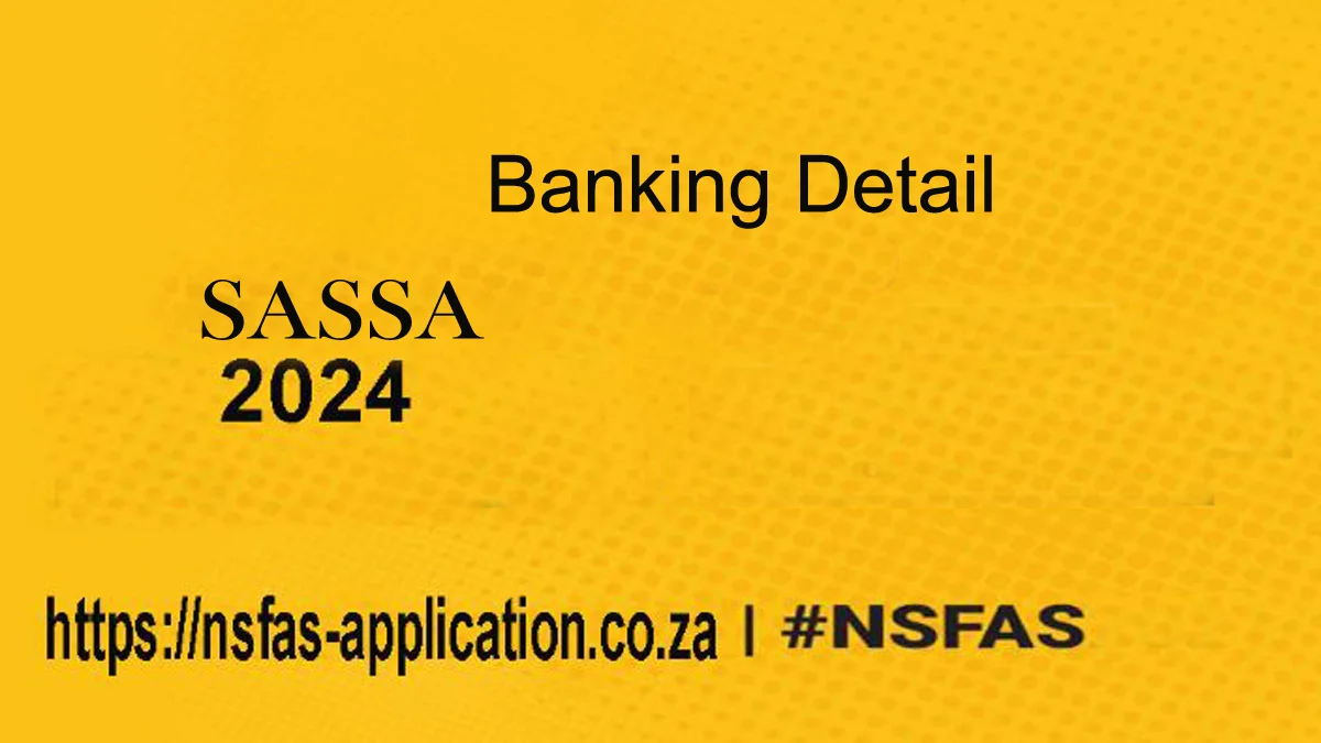 srd.sassa.gov.za banking & Changing details 2024